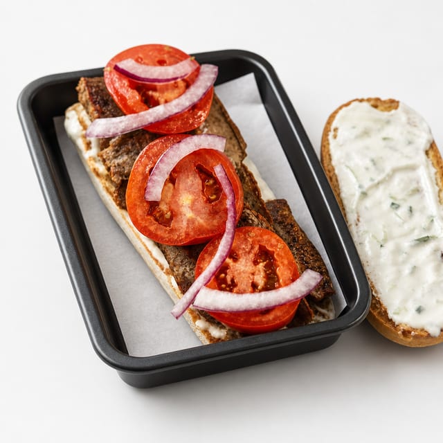 Greek Gyro Hoagie.