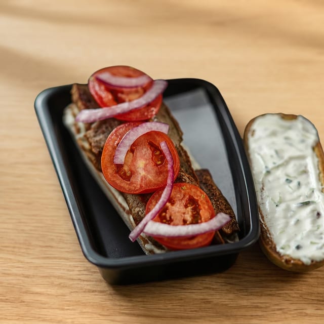 Greek Gyro Hoagie.