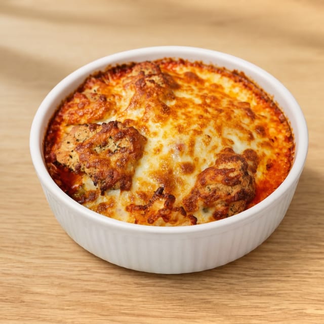 Chicken Parmesan Pasta Bowl.