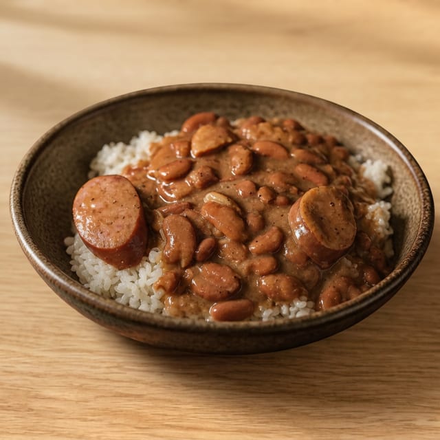 Red Beans and Rice Meal.